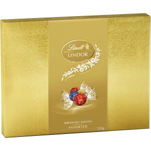 Lindt Lindor assorted chocolates box, 235g.
